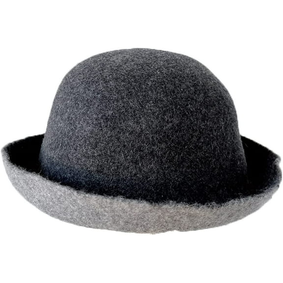 CoCopeaunts Wool Bucket Hat Plain Elegant Double-Sided Women Autumn Winter Warm All-Match Wear Basin Hat Lightweight Foldable