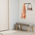 thumbnail image 7 of REGALWOVEN 1 Pcs Coat Rack Wall Mount, Metal Wood Coat Hook, Hat Rack, Wall Hooks for Hanging with 4 Hooks for Entryway, Bathroom, Bedroom Blue, 7 of 7