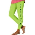 thumbnail image 5 of QATAINLAV St Patricks Day Leggings for Women Casual Stretchy High Waisted Yoga Pants Fashion Shamrock Print Running Leggings Full Length Tight Trousers Prime Sales Today Mint Green XL, 5 of 5