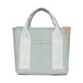 thumbnail image 1 of Bolso de lona Melaleuca de gran capacidad para primavera y verano, bolso de mano para mujer, bolso de mano, bolso de mamá de moda, 1 of 6