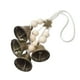 thumbnail image 4 of Timbre de metal con cuentas de madera, ideal para manualidades, para colgar, con forma de campana de viento, único. Flor, 4 of 8