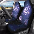 thumbnail image 2 of Car Seat Covers Pretty Flower 3D Pattern Auto Accessories Set of 2 Universal Front Seat Protectors Car Decor for Men, 2 of 6