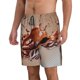 thumbnail image 2 of Balery Coffee Beans Chocolate Splash Traje de Baño Estilo Hawaiano para Hombre, Shorts de Secado Rápido con Bolsillos-Large, 2 of 6