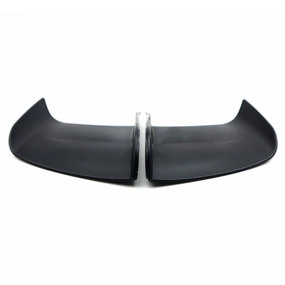1 Pair Motorcycle Winglet Aerodynamic Spoiler Wing Kit with Adhesive - Matte Black