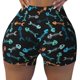 thumbnail image 2 of Balery Little Fish Skeleton Pantalones cortos de entrenamiento estampados para mujer, sin costuras, ajustados, para gimnasio, yoga, correr, deportes, ejercicio activo, fitness.-Small, 2 of 8