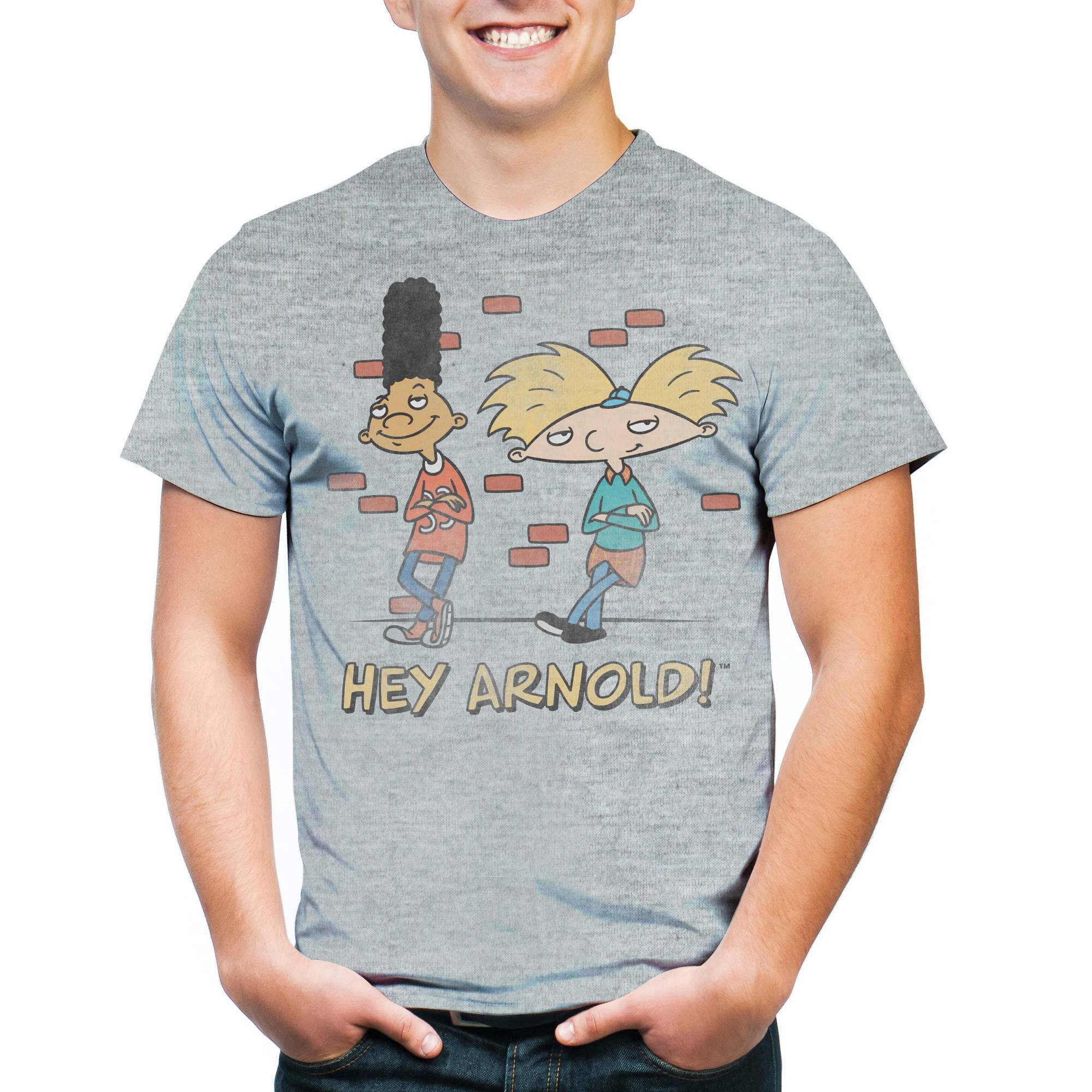 Movies & TV - Hey Arnold Men's Short Sleeve T-shirt - Walmart.com - Walmart.com