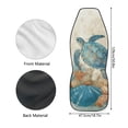 thumbnail image 6 of Uourmeti Sea Turtle and Marine Life Car Seat Cover Stylish Front Car Seat Cover Personalized Breathable 1 Piece Compatible with Auto Truck, 6 of 6