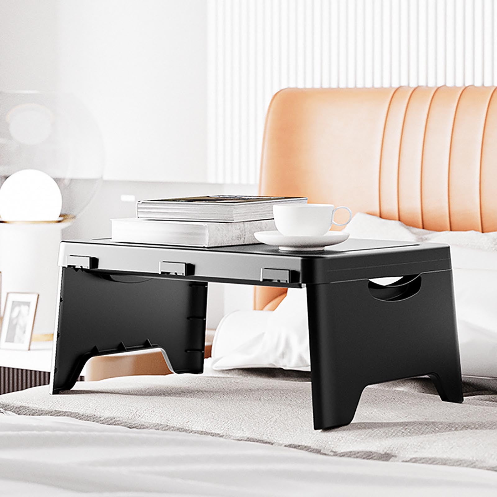 SouMaox Portable Folding Desk, Space Saving Design Versatile Laptop Stand Computer Surface Work Station for Dormitory Apartment Use