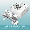 thumbnail image 2 of Apevia ATX-PR600W-WH Prestige 600W 80+ Gold Certified, RoHS Compliance, Active PFC ATX Gaming Power Supply White, 2 of 4