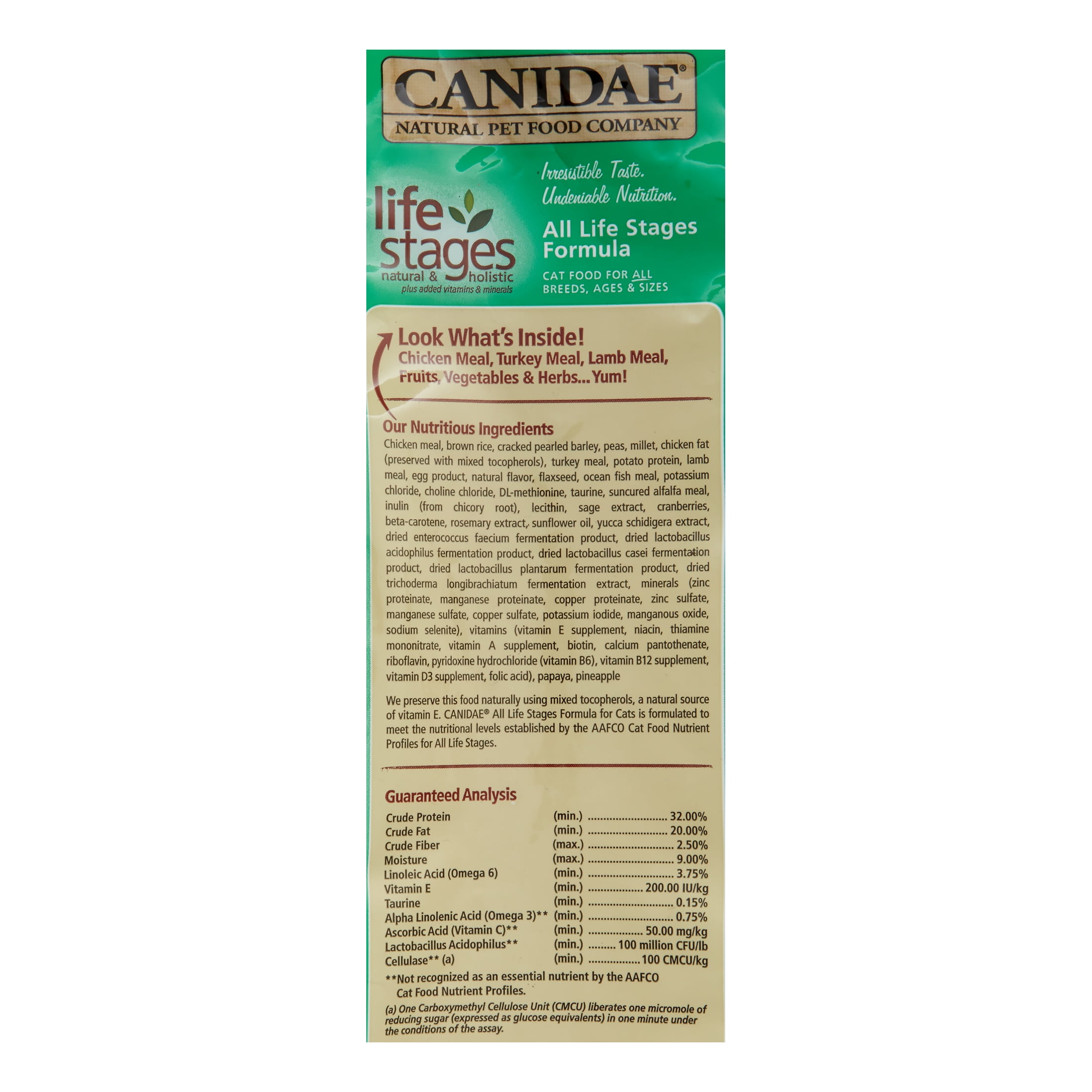 Canidae Life Stages Chicken, Turkey, Lamb & Fish Dry Cat Food, 8 lb
