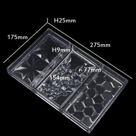 

Chocolate Cadny Bar Mold Polycarbonate Chocolate Mould Plastic Baking Pastry Cake Mold Bonbon Confectionery