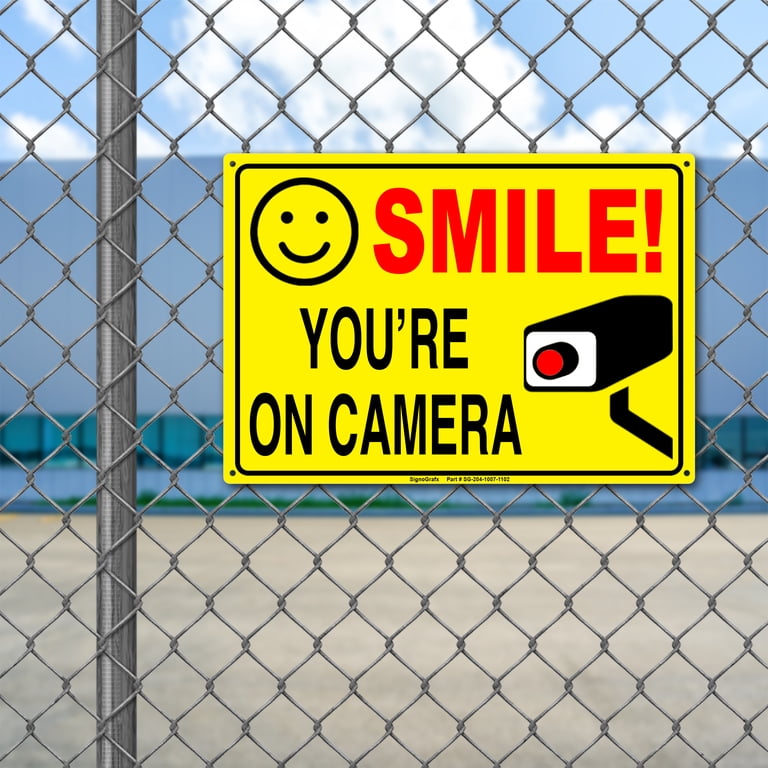 Surveillance Sign 24x30 Inch Video - Reflective Aluminum Security ...