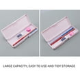 thumbnail image 4 of Aqestyerly Translucent Frosted Stationery Box Student Storage Pencil Bag Pencil Case Multi-Functional Plastic Pencil Case, 4 of 6