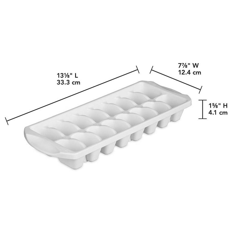 White Ice Cube Trays, 2-Pack