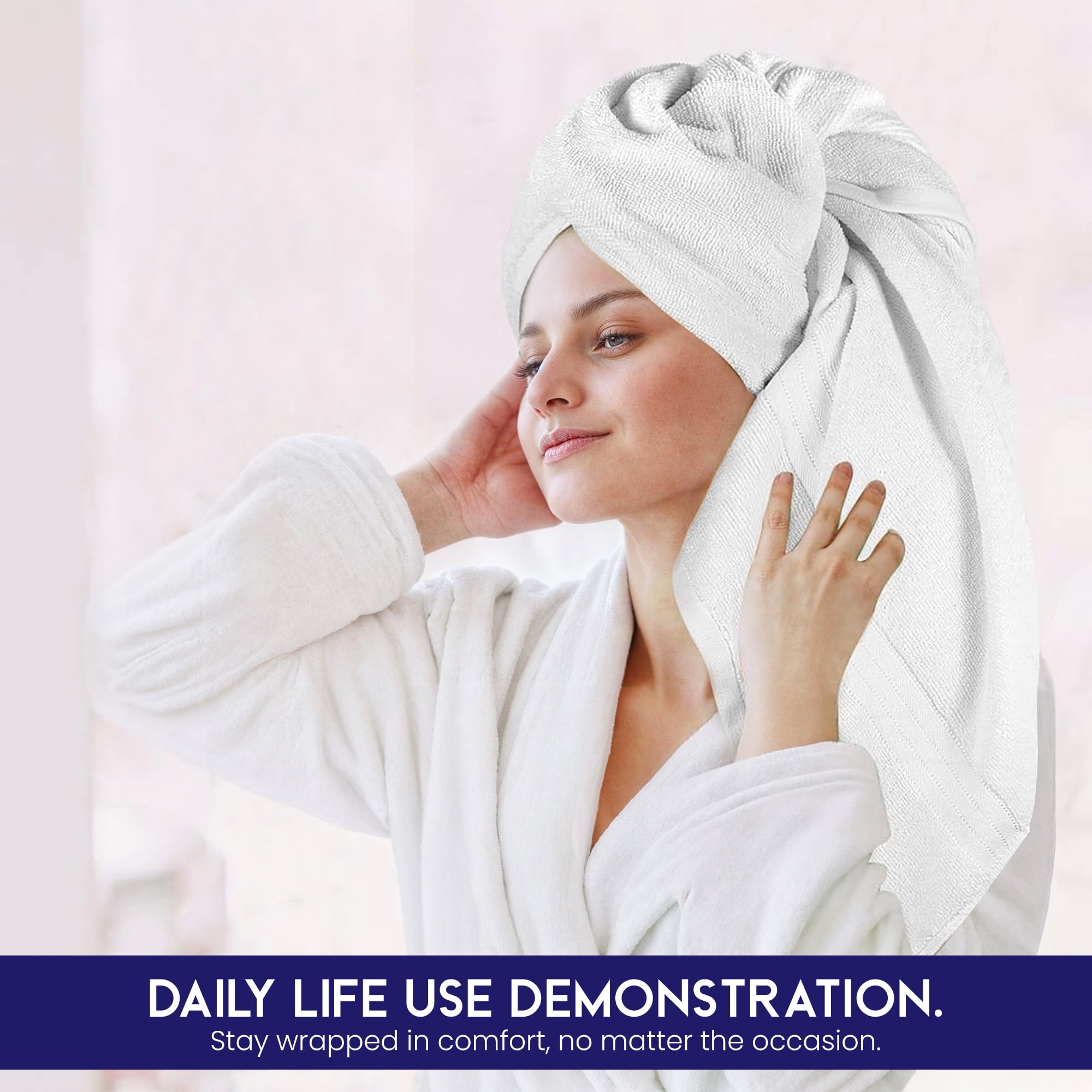 Bliss Casa 4 Pack 100% Cotton Bath Towels - Ultra Soft & Highly Absorbent Thick Bathroom Towel Set (27 X 54 Inch) Heavy GSM - Durable, Luxurious, Quick-Dry & Long-Lasting Towels for Everyday Use