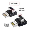 thumbnail image 3 of Chenyang CY 2pcs Overmold USB 3.1 Front Panel Header Male to Female Type-E Motherboard Extension Data Adapter Adapter, 3 of 7