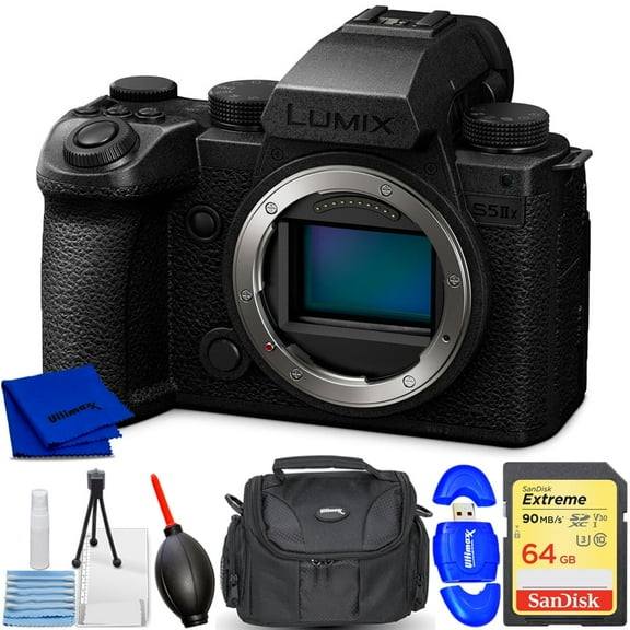 Panasonic Lumix S5 IIX Mirrorless Camera, Accessory Bundle