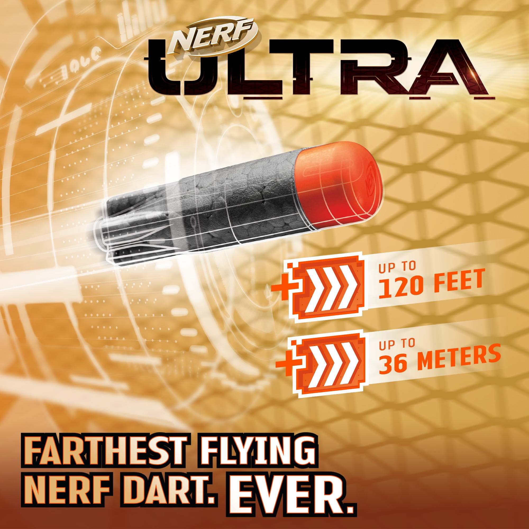 Nerf Ultra One Motorized Blaster, 25-Dart Drum, 25 Nerf Ultra 