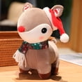 thumbnail image 2 of Hot Doll Cartoon Elk Plush Toy Stuffed Animal Peluche Christmas Dolls Gifts For Kids Birthday DecorDark Khaki35cm Deng Xun unisex, 2 of 2