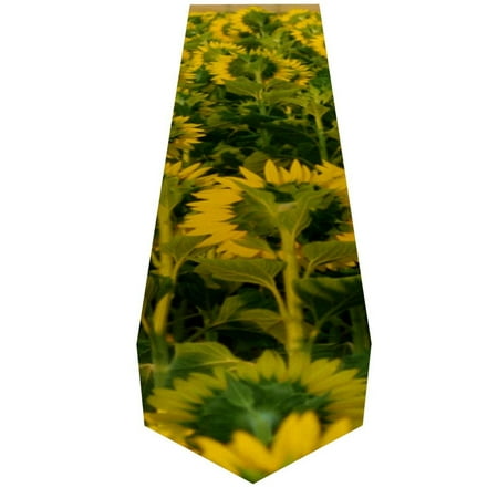 

OWNTA Sunflower Plant Nature Desert Pattern Elegant Polyester Table Runner Perfect for Your Tables - Dining Table Decoration
