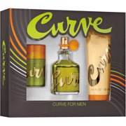 CURVE 3 PCS SET FOR MEN: 2.5 EDC SP and 1OZ DEOD STCK and 3.4 AFTERSHAVE BALM