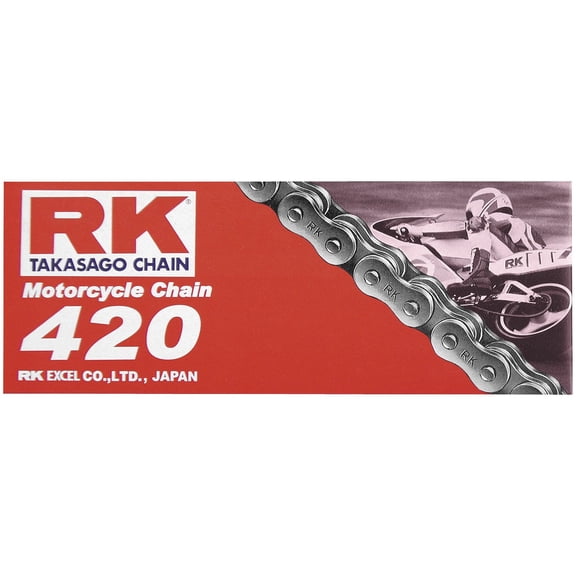 RK 420-138 420 M Standard Chain - 138 Links (Natural)