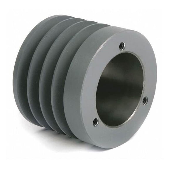 1/2 in to 1-15/16 in Quick Detachable Bushed Bore 4 Groove V-Belt Pulley 4.15 in OD
