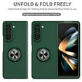 thumbnail image 6 of Decase For Samsung Galaxy Z Fold5,Impact Resistant Bumper Multi-Angle Degree Rotating with Magnetic Metal Ring Holder Drop Protective Rugged Phone Case Cover,darkgreen, 6 of 8