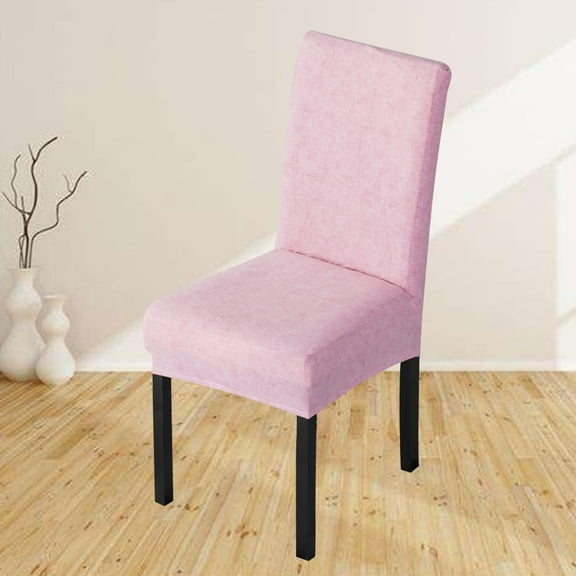 NICEXMAS Polyester Made Chair Cover 1Pcs Pink 42x0.3937x41x0.3937in Spandex Stretchy Protective Slipcover