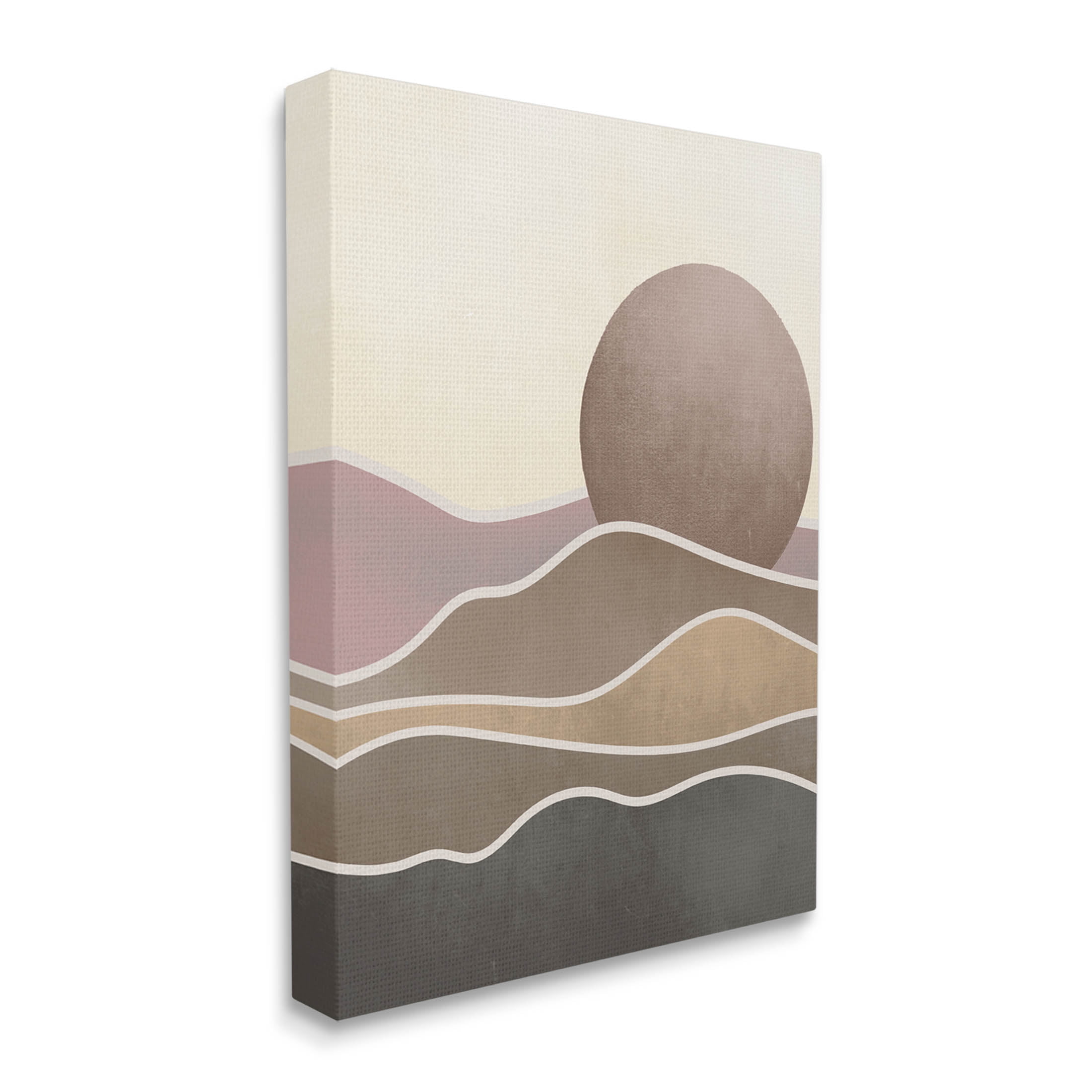 Boho Desert Sun Dunes Modern Landscape Graphic Art Gallery Wrapped Canvas Print Wall Art