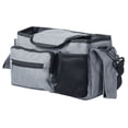 thumbnail image 2 of Organizador para cochecito, bolsa organizadora para cochecito, bolsa de almacenamiento de tela Oxford con velcro, bolsa de almacenamiento para cochecito con bolsillo frontal con cremallera y bolsillo, 2 of 7