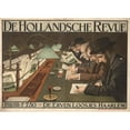 thumbnail image 2 of Johann Georg van Caspel 14x11 Black Ornate Wood Framed Double Matted Museum Art Print Titled: De Hollandsche Revue (1910), 2 of 5