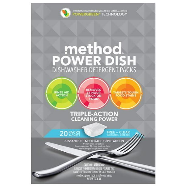 Method 1696574 Power Dish Free Plus Clear Scent Dishwasher Detergent