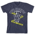 thumbnail image 6 of Five Nights at Freddy's Fazbear and Caution Tape Boy's Navy T-shirt-S, 6 of 7