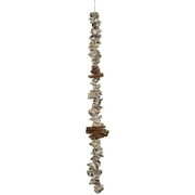 Driftwood and Oyster Clusters Garland Decorative Seashells Hanging Strand 36"