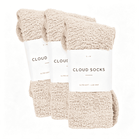 TELOLY Warm & Cozy Ultra-Luxe Cloud Sock,Gift for Women & Men Plush Cloud Sole Socks