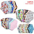 thumbnail image 1 of Serviettes-couches Menstruelles en Tissu pour Femmes Féminines Lavables Réutilisables en Bambou et Coton, 1 of 5
