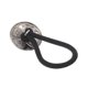 thumbnail image 4 of Accesorios de moda únicos, gomas para el cabello con botón para mujeres, 1 pieza en tono negro y plateado, 4 of 5