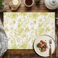 thumbnail image 2 of Placemats Set of 4, Watercolor Flower Place Mats Yellow Floral Plant Tablemats Washable Placemat Table Decoration for Kitchen Table Dinner Party Home Decor Indoor Outdoor 13x19 Inch, 2 of 9