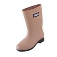thumbnail image 3 of Esquirla Bottes de Pluie pour Femmes Imperméables Mi-Mollet Bottes de Pluie pour l'Extérieur Voyage Randonnée Kaki Taille EU 36, 3 of 8