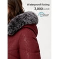 thumbnail image 6 of Wantdo Women's Winter Coat Quilted Winter Jacket Windproof Hooded Puffer Coat Wine Red M, 6 of 8