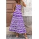 thumbnail image 5 of Vestido PRETTYGARDEN Floral Morado Blanco Maxi XL, 5 of 9