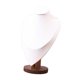 thumbnail image 4 of Exhibidor de collares Busto elegante para mujer Base de madera Soporte de cadena colgante estable Blanco Grande, 4 of 9