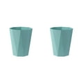 thumbnail image 1 of (2-Pack) Rinsvye Polygon Small Trash Can Trash Bags Simple Human H Trash Can Wastebasket Plastic Trash Garbage Container Rubbish Can Paper Organizer for Bathrooms Laundry Room Kitchens Kids Rooms Do, 1 of 5