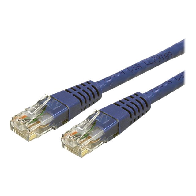 StarTech.com 6ft CAT6 Ethernet Cable, 10 Gigabit Molded RJ45 650MHz 100W PoE Patch Cord, CAT 6 10GbE UTP Network Cable with Strain Relief, Blue, Fluke Tested/Wiring is UL Certified/TIA - Category 6 - 24AWG (C6PATCH6BL) - Patch cable - RJ-45 (M) to RJ-45 (M) - 6 ft - UTP - CAT 6 - molded - blue - for P/N: IES5102, ST2000SPEXI, ST3300GU3B, TB2USB3GE, USB31GEHD, USB31GEVG, USBA2DPGB