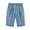 Blue, variant on Women's Summer Over Size Fashionable Printed Five Points Large Size Cotton Linen Pants Casual Versatile Pants Shorts