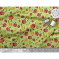 thumbnail image 2 of Soimoi Green Heavy Canvas Fabric Mix Fruit Print Fabric by Yard 58 Inch Wide, 2 of 3