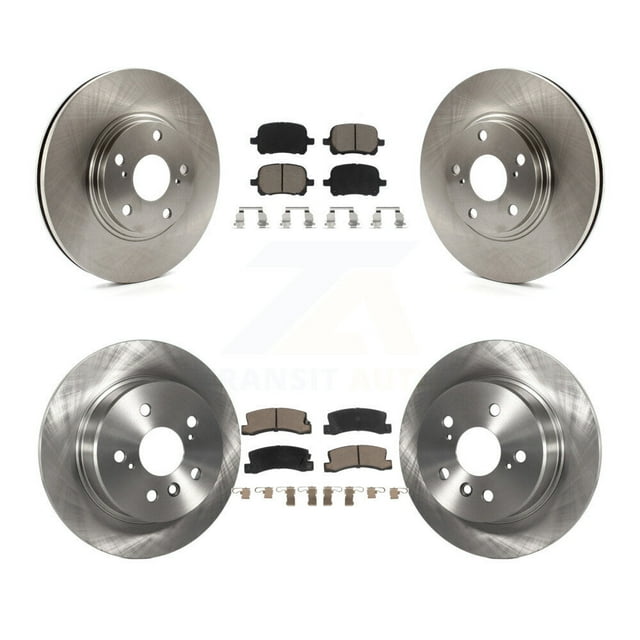 CMX Front Rear Disc Brake Rotors and Ceramic Pads Kit for Car 1999-2001 Lexus RX300 AWD K8C-101304