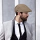 thumbnail image 5 of Paquete de 2 gorras estilo vendedor de periódicos para hombre, color caqui/Beige, gorra plana de algodón, ajustable, transpirable, taxista irlandés, hiedra, conducción, Gatsby, sombrero de caza Rojo Verde, 5 of 5