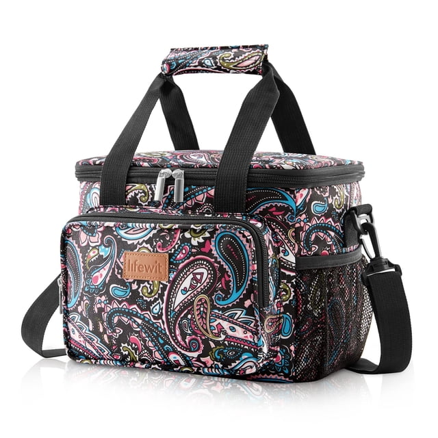 Lonchera Lifewit, grande, aislante, 9 litros, cachemir, 12 latas